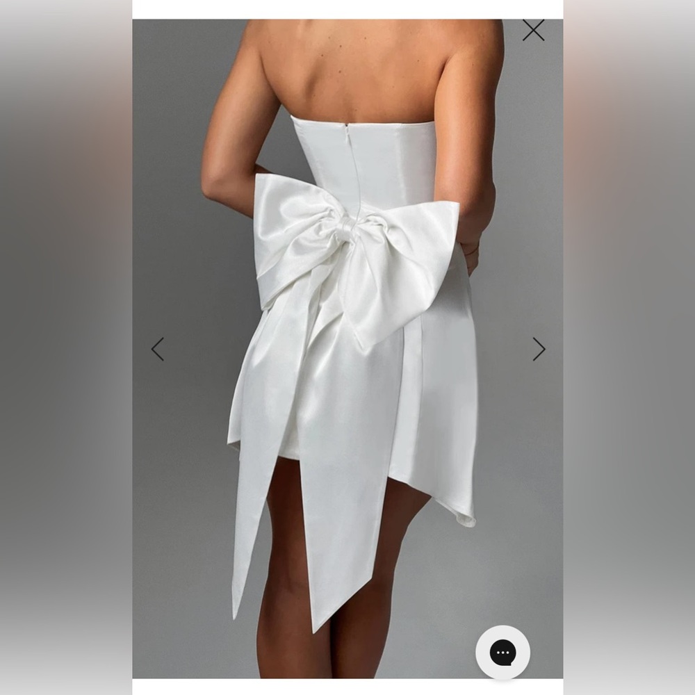 Freja Mini Dress Ivory - Picture 3 of 7